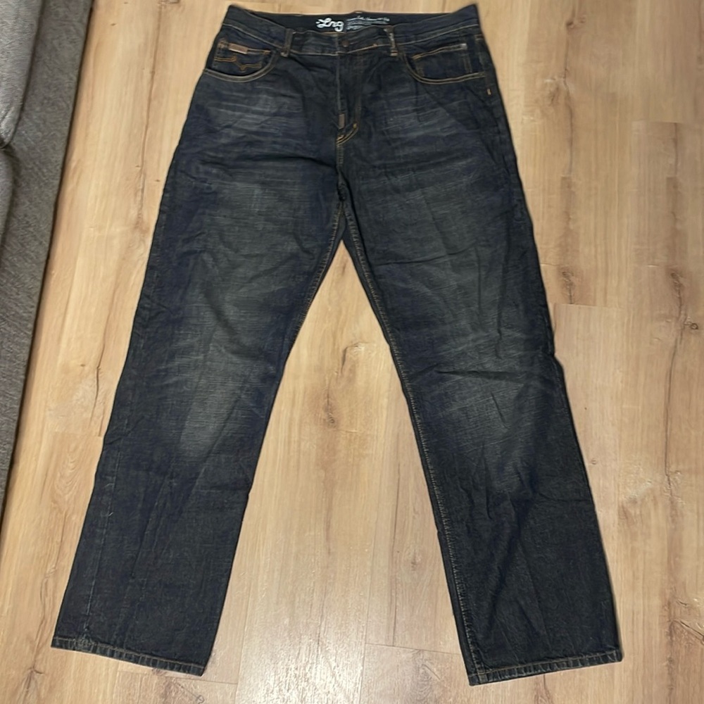 Y2K LRG Blue Denim Jeans. Relaxed Classic '47 Fit. Size 36 Waist. Good Condition